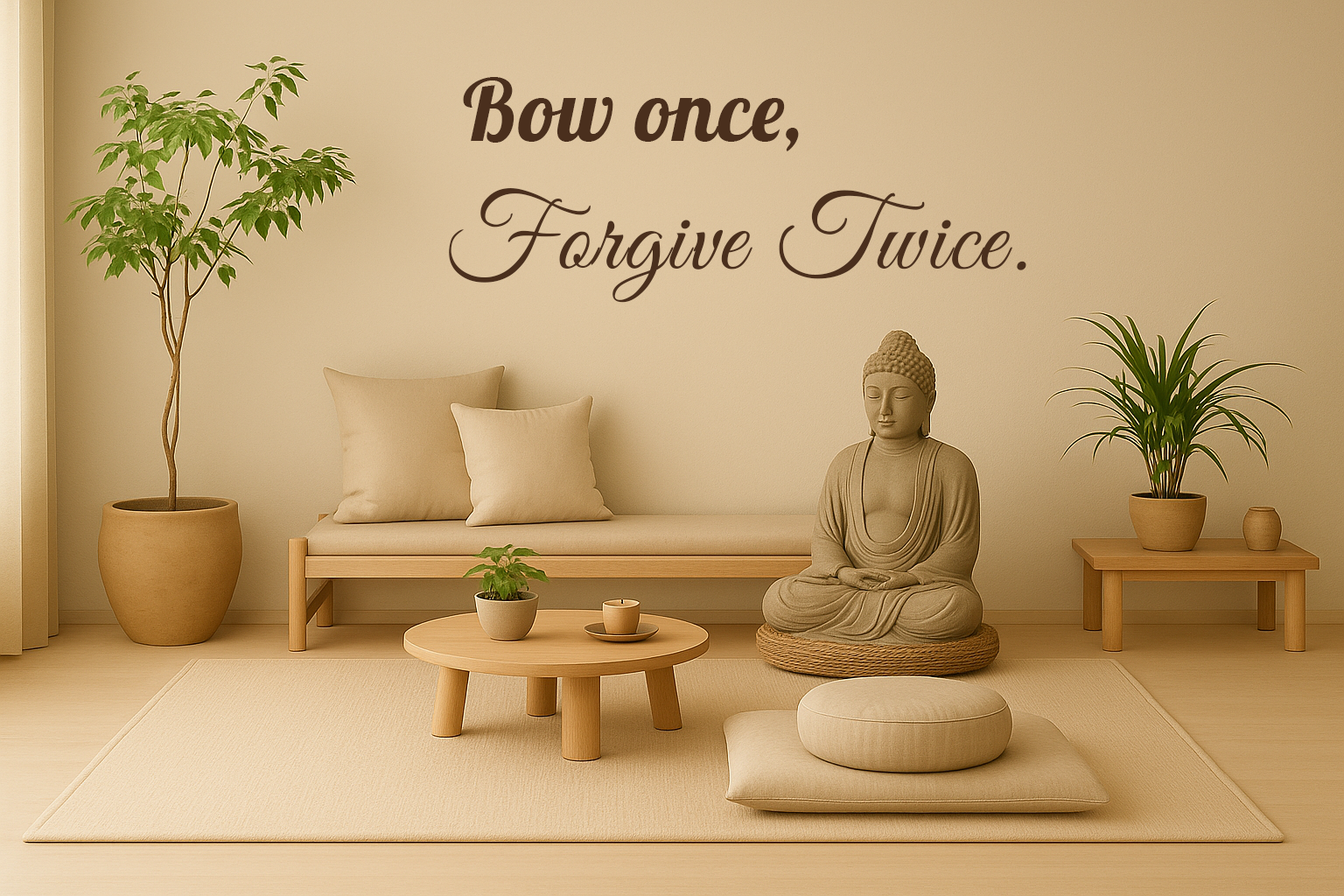 Bow once, Forgive Twice // Wall Decor