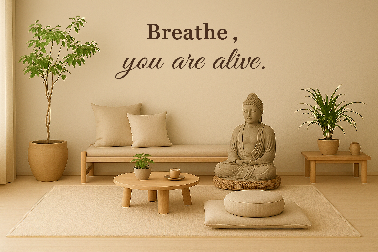 Breathe, you are alive // Wall Decor