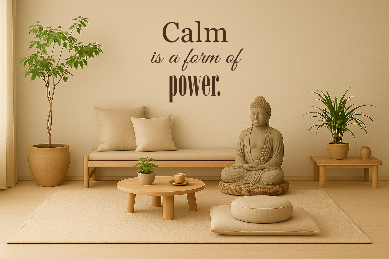 Calm is a form of power // Wall Decor