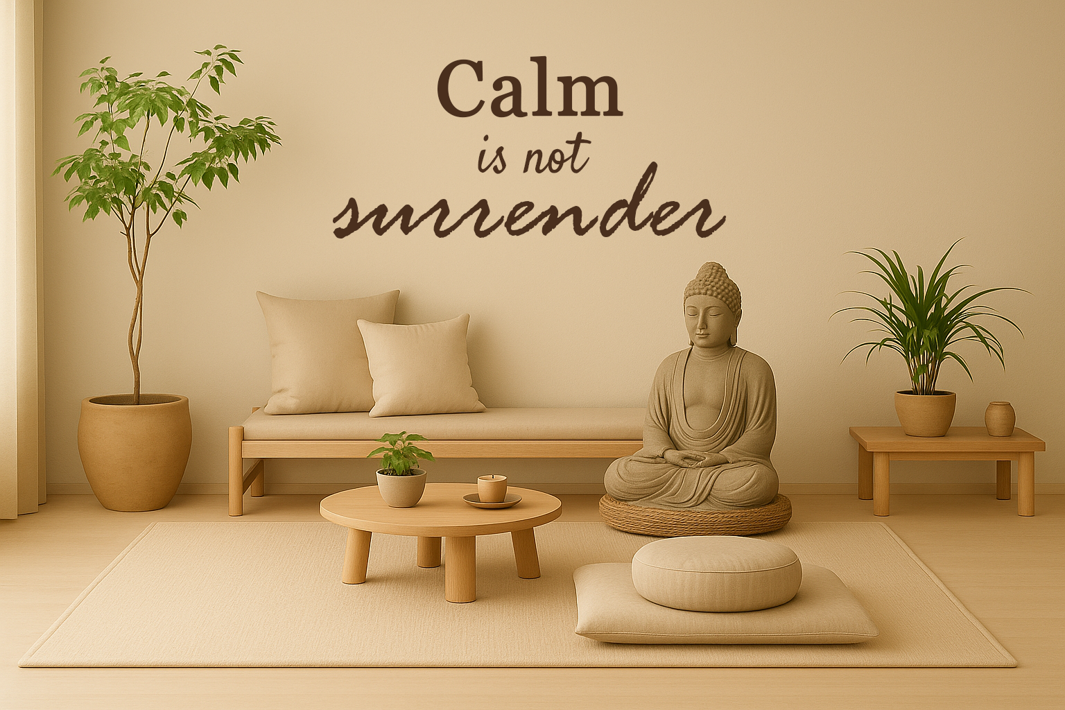 Calm is not surrender // Wall Decor