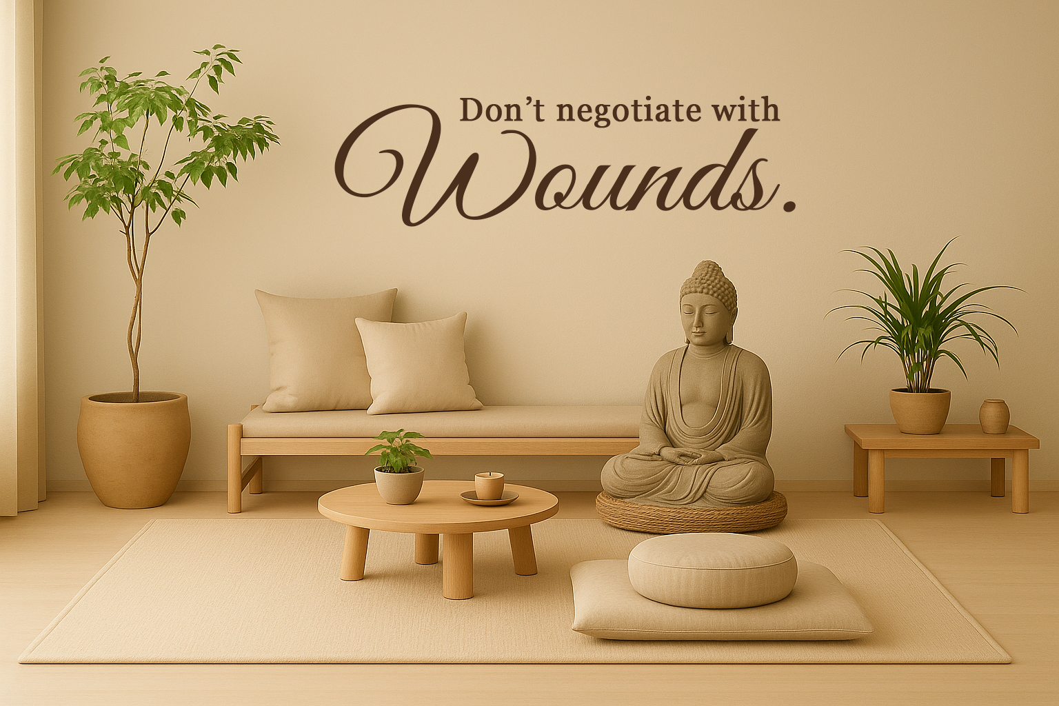 Don't negotiate with wounds // Wall Decor
