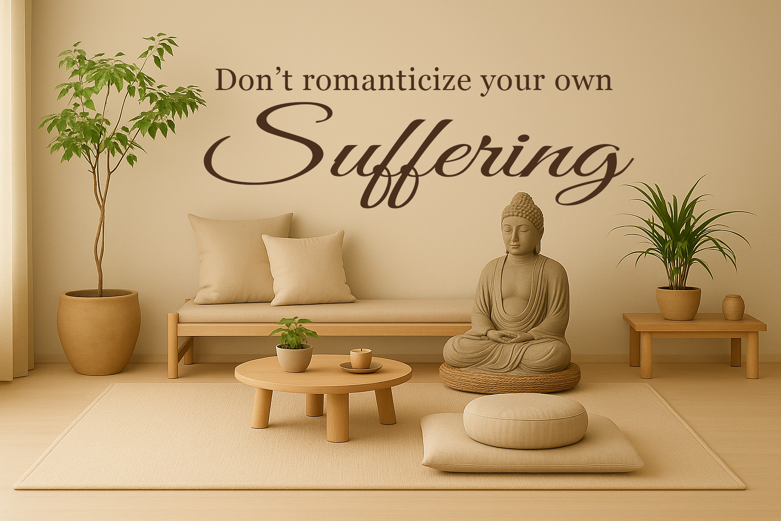 Don't romanticize your own suffering // Wall Decor