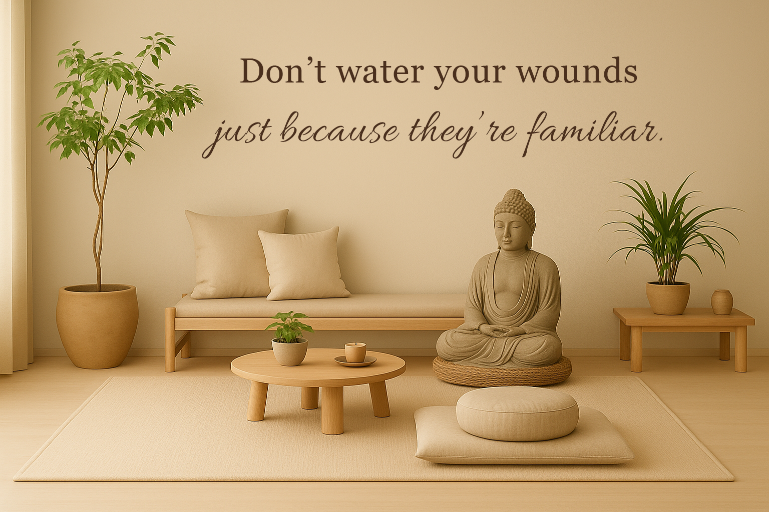 Don't water your wounds// Wall Decor