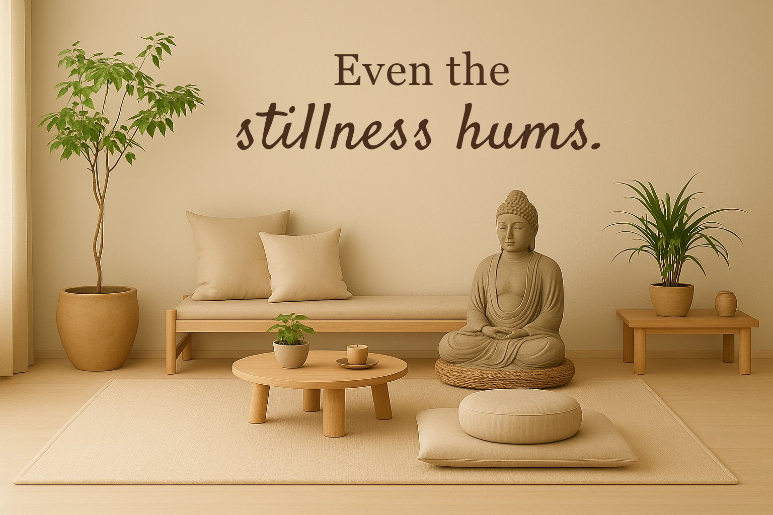 Even the stillness hums // Wall Decor