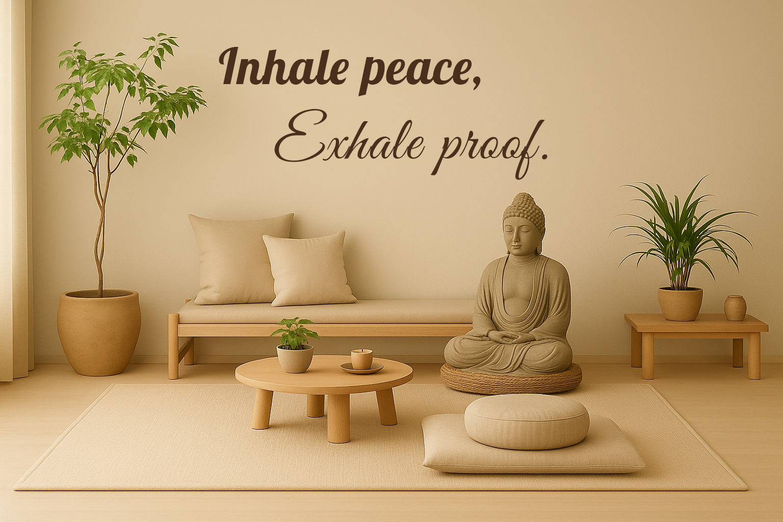 Inhale peace, exhale proof // Wall Decor