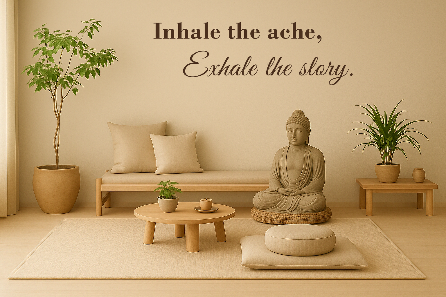 Inhale the ache, exhale the story // Wall Decor