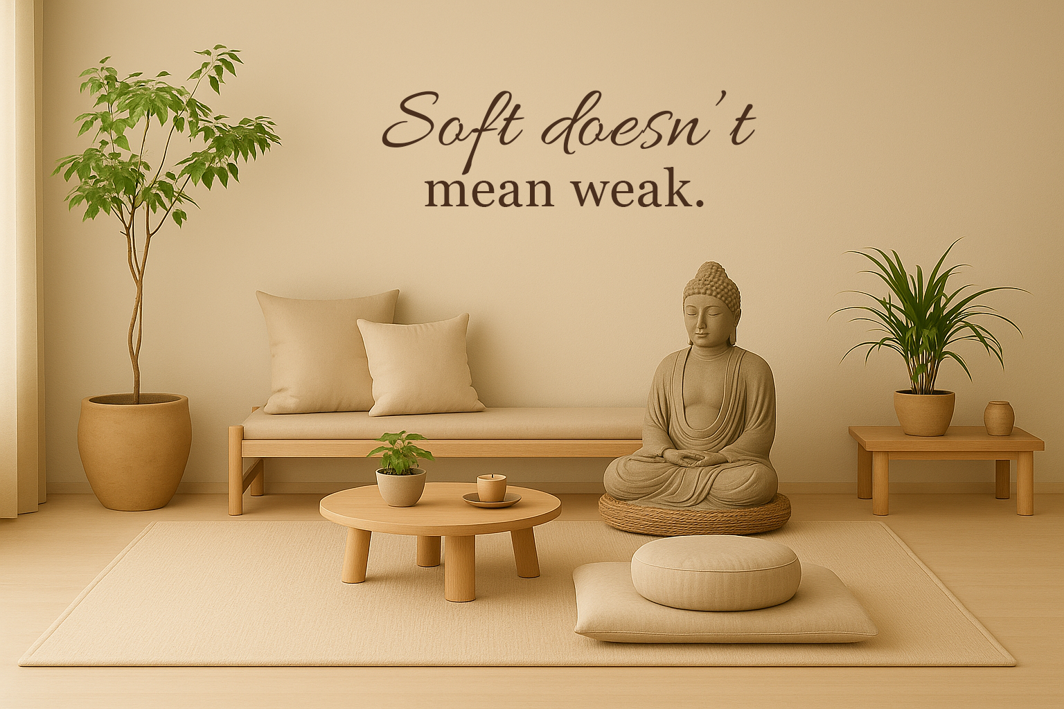 Soft doesn't mean weak // Wall Decor