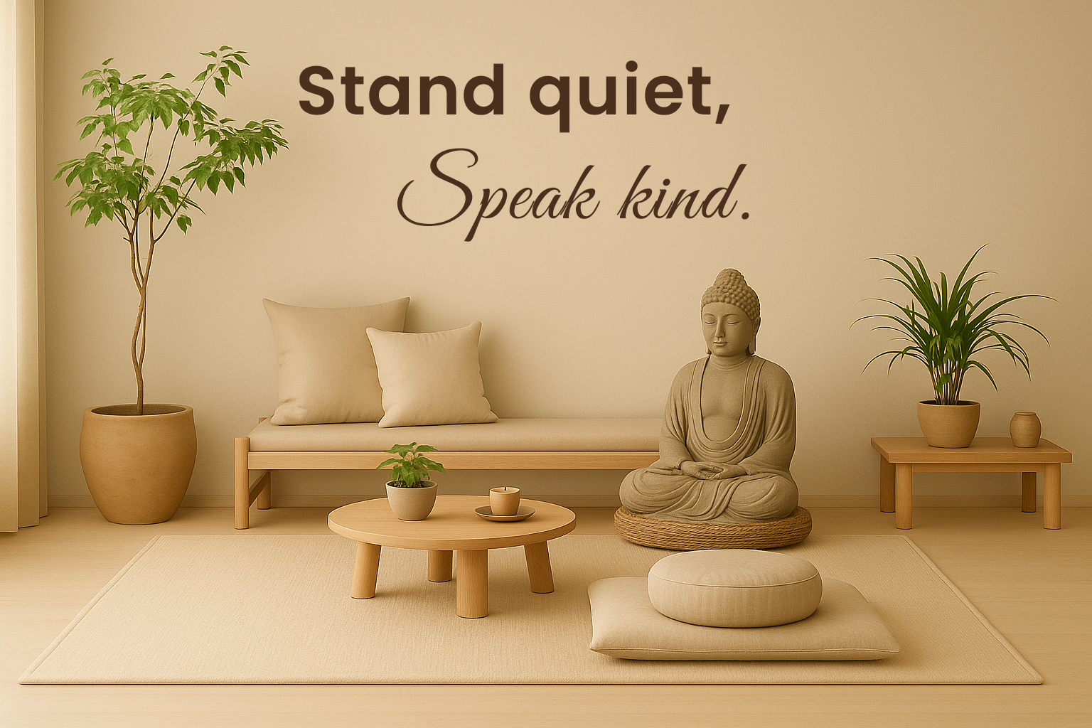 Stand quiet, speak kind // Wall Decor