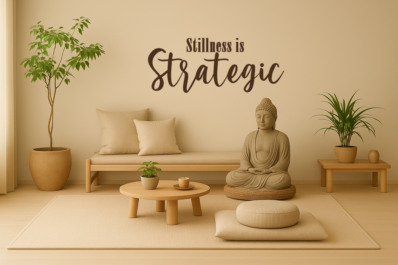 Stillness is strategic // Wall Decor
