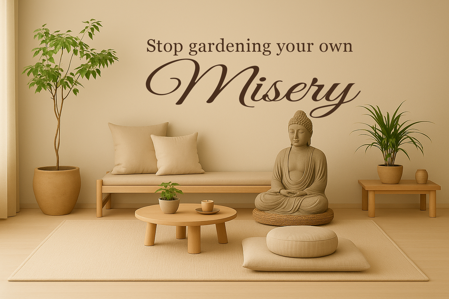 Stop gardening your own misery // Wall Decor