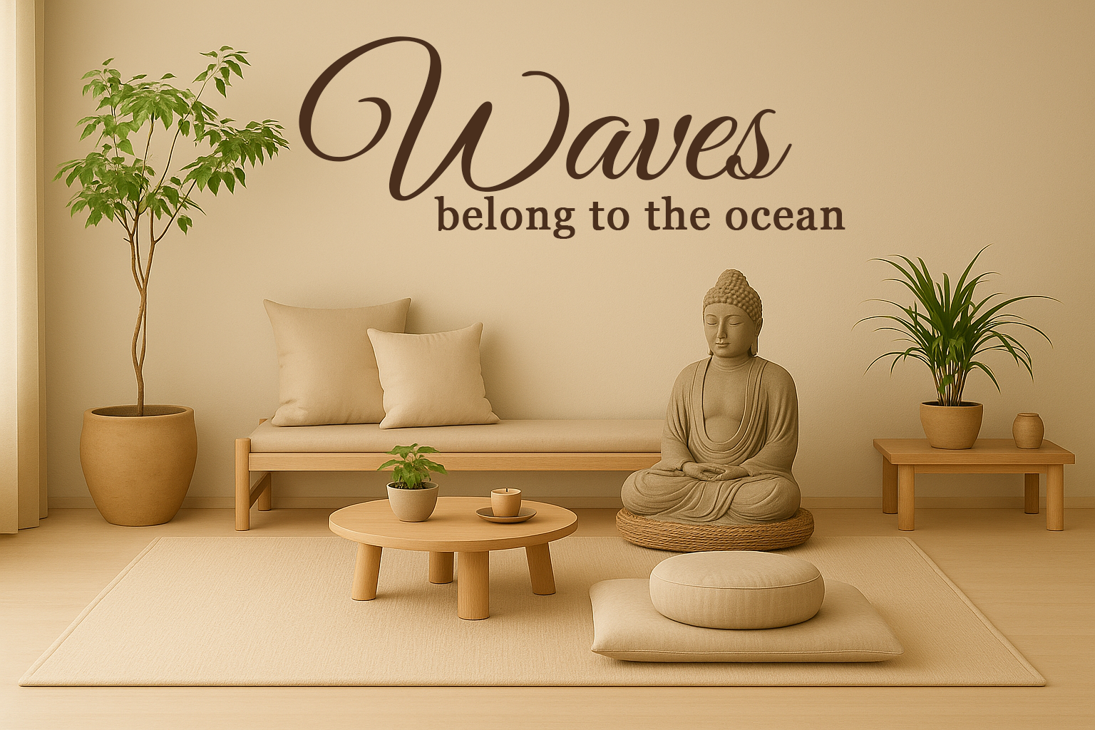 Waves belong to the ocean // Wall Decor
