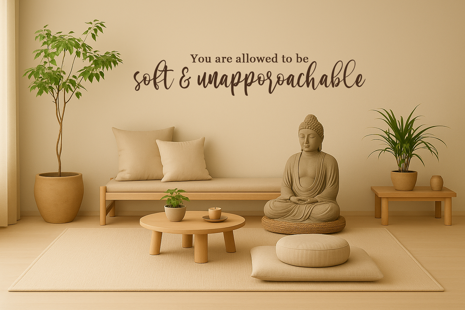 You are allowed to be soft & unapproachable // Wall Decor
