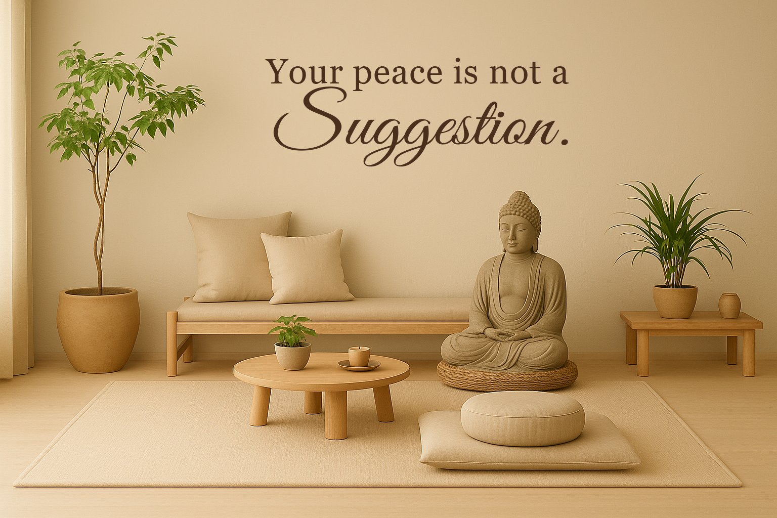 Your peace is not a suggestion // Wall Decor